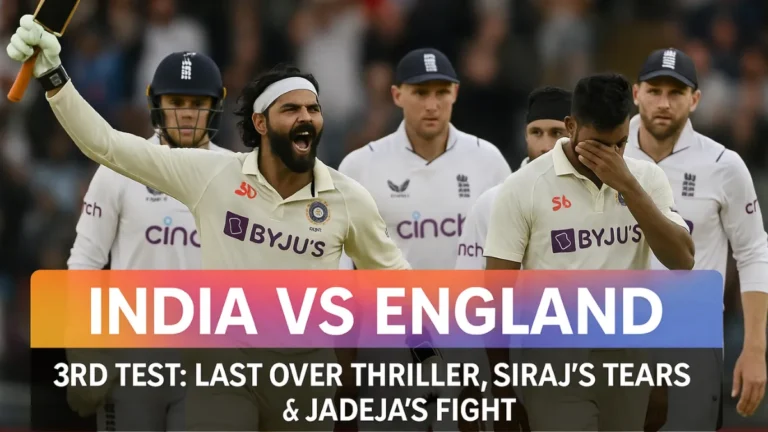 India vs England 3rd Test